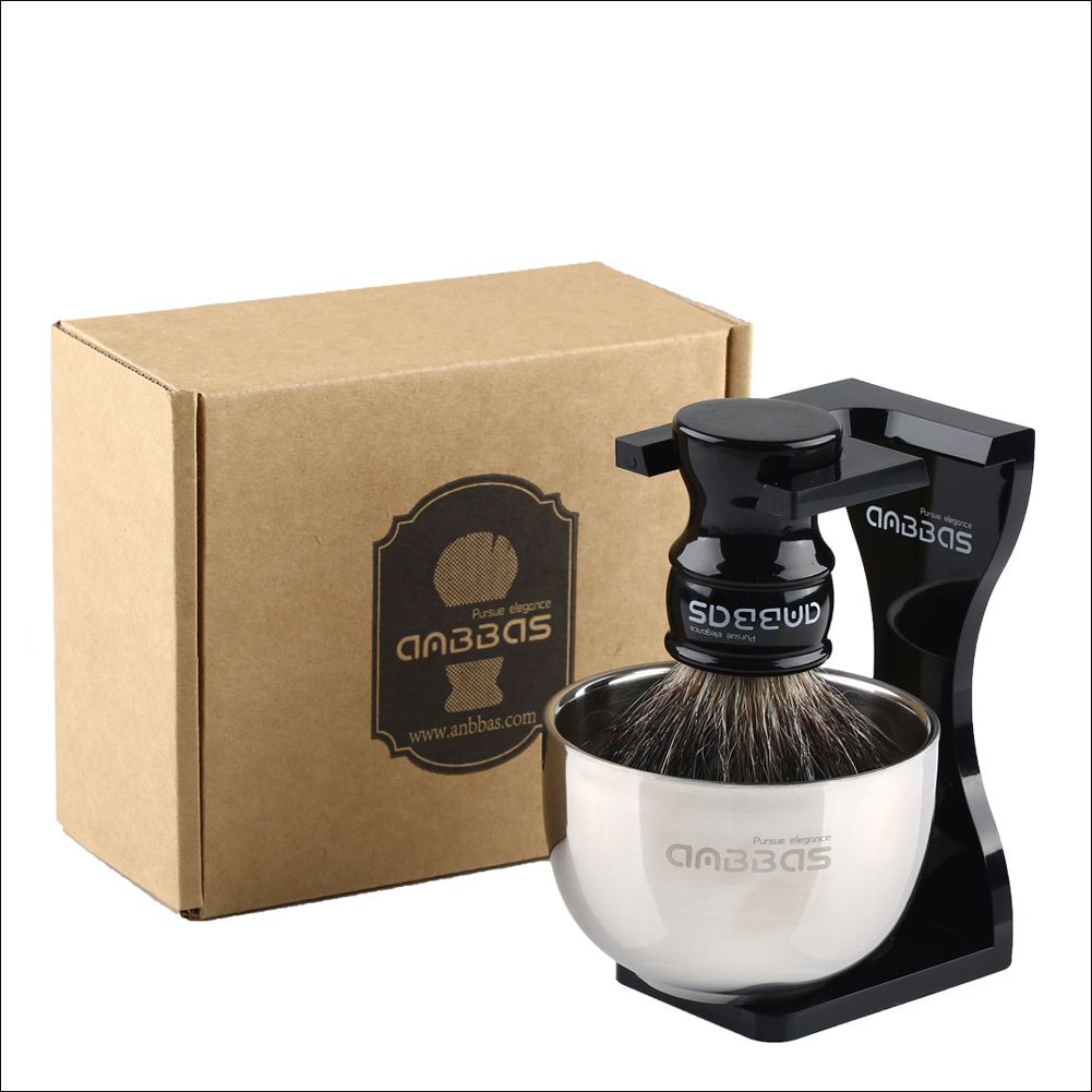 FAUX BADGER SHAVING BRUSH / With Brush - Razor Stand Combo & Shave Bowl - Australia FAUX BADGER SHAVING BRUSH / With Brush - Razor Stand Combo & Shave Bowl - Australia