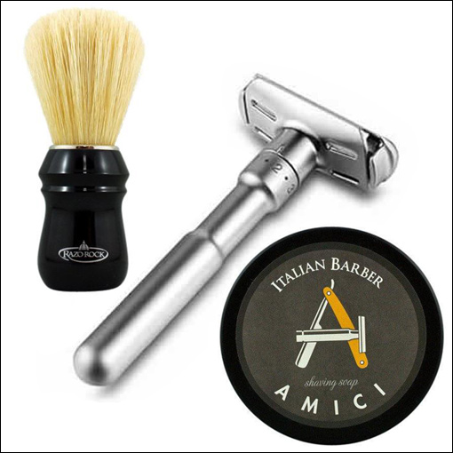 ITALIAN BARBER - AMICI / Cheap Shaving Kit / Set Australia ITALIAN BARBER - AMICI / Cheap Shaving Kit / Set Australia