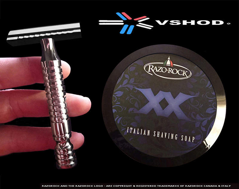 RAZOROCK RAZORS - MJ-90 ADJUSTABLE ( DUAL HEAD ) DOUBLE EDGE ( DE ) SAFETY RAZOR