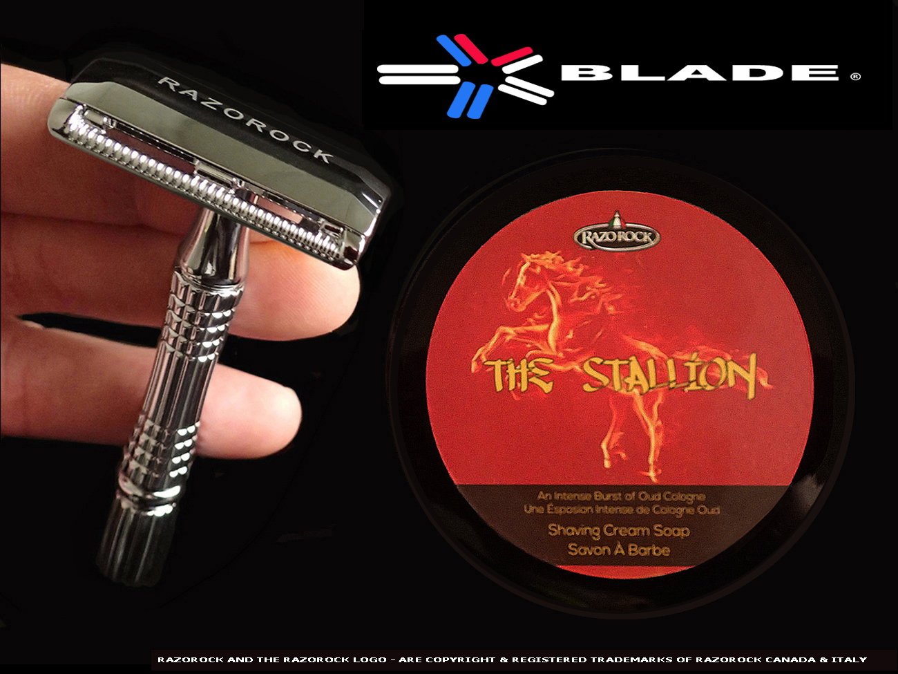 RAZOROCK RAZOR - DE1 - DOUBLE EDGE ( DE ) SAFETY RAZOR