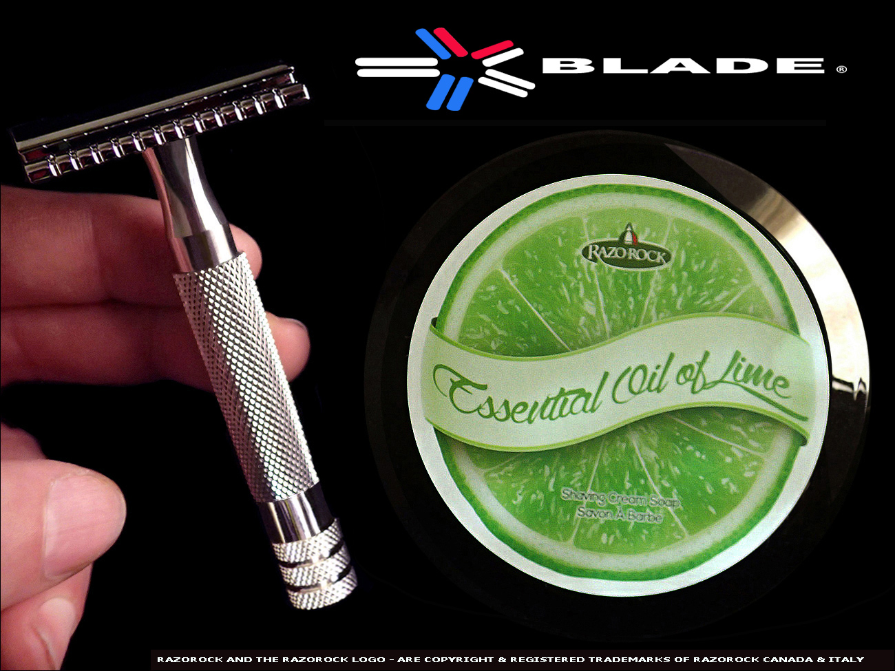 RAZOROCK RAZORS - MENTOR DOUBLE EDGE SAFETY RAZOR - ( MACHINE TURNED STAINLESS STEEL )