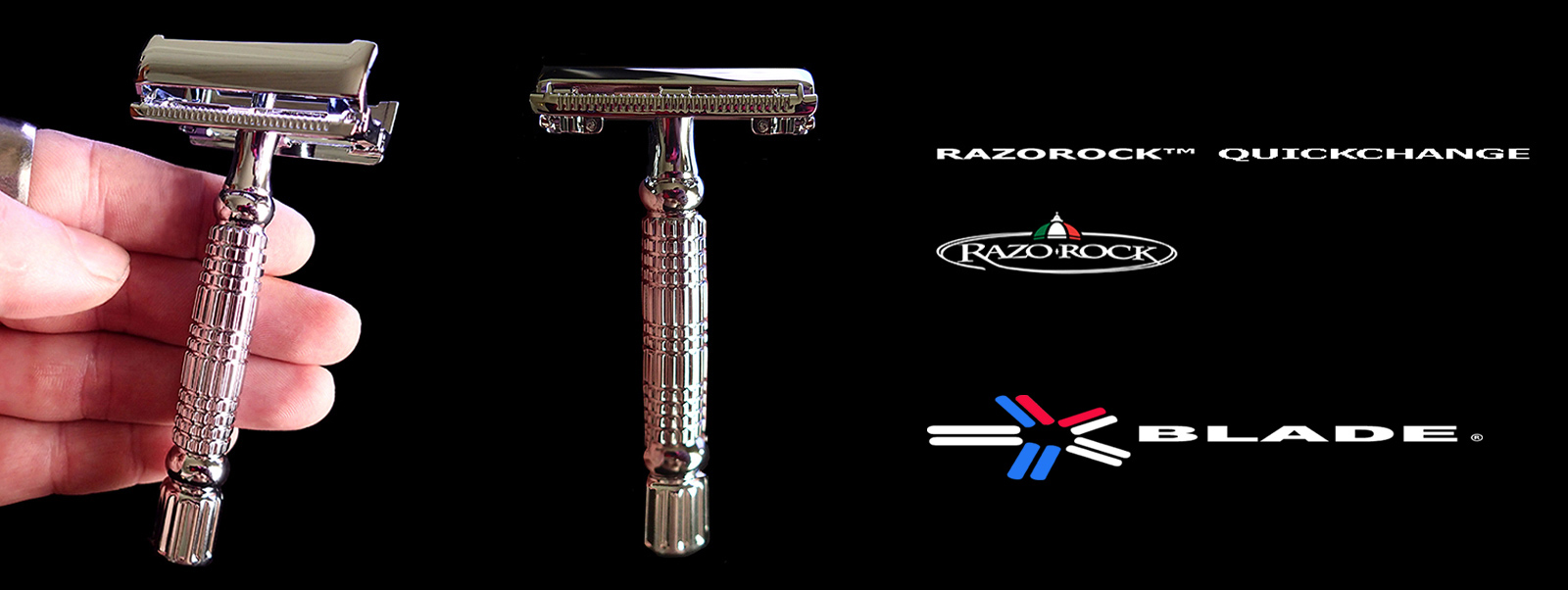 RazoRock Quickchange TTO ( Twist To Open ) Double Edge Safety Razor Australia