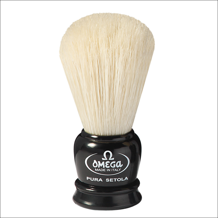 OMEGA BAMBINO 50068 Boar Hair " Travel " Shaving Brush OMEGA BAMBINO 50068 Boar Hair " Travel " Shaving Brush