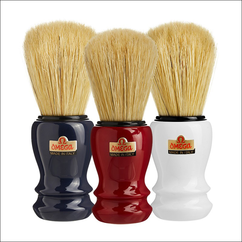 BLUE - OMEGA 10108 Boar Hair " Bristle " Shaving Brush Australia BLUE - OMEGA 10108 Boar Hair " Bristle " Shaving Brush Australia