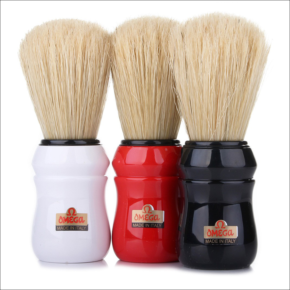 WHITE - OMEGA 10049 Boar Hair " Bristle " Shaving Brush Australia WHITE - OMEGA 10049 Boar Hair " Bristle " Shaving Brush Australia