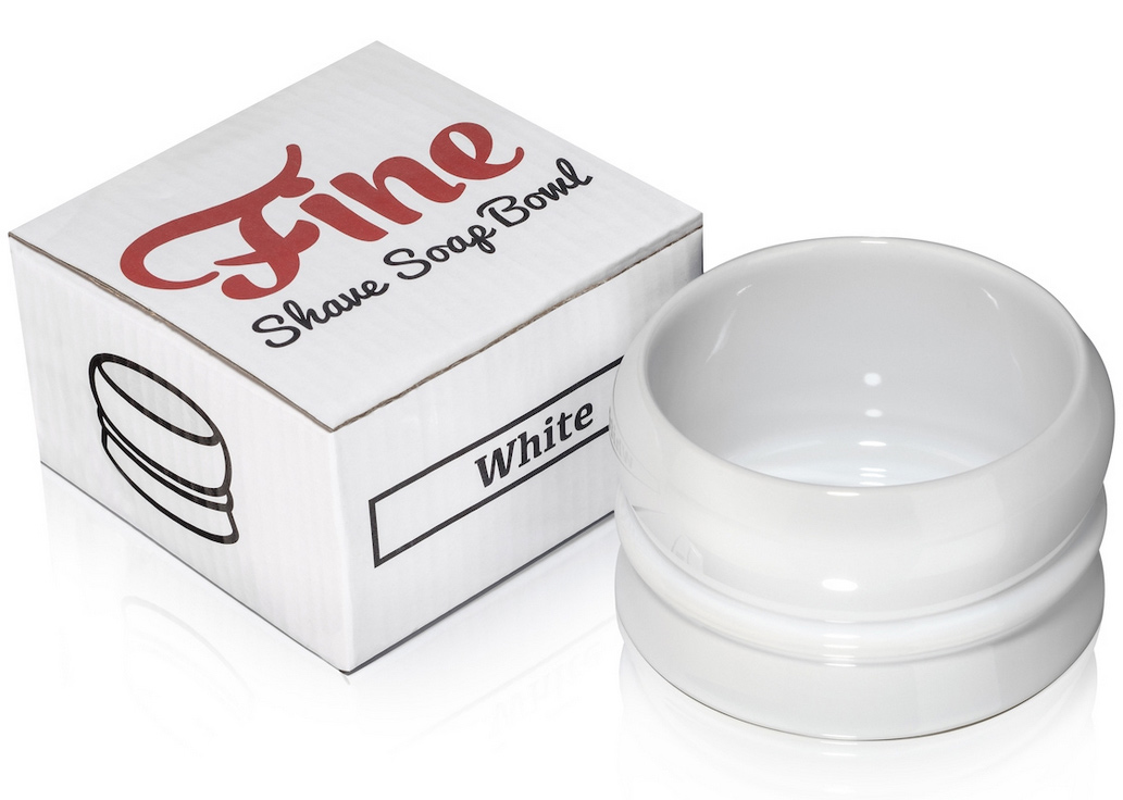 FINE ACCOUTREMENTS WHITE SHAVING BOWL AUSTRALIA