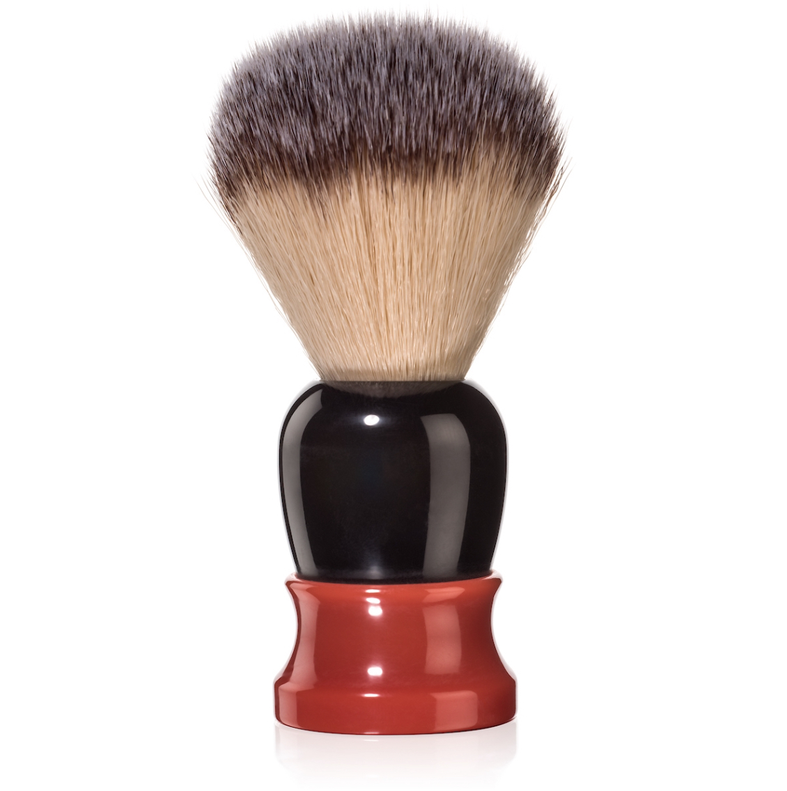 FINE - Orange/Brown " CLASSIC " Synthetic Shaving Brush - SOLID RESIN Handle Australia