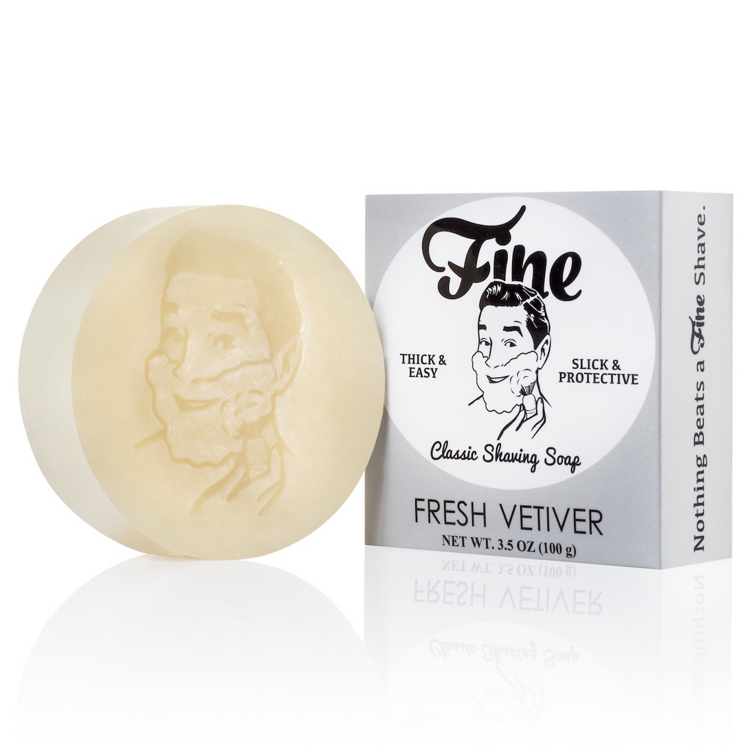 FINE - Fresh Vetiver Shaving Soap - 100g Australia