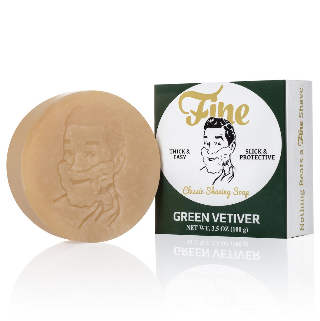 FINE - Green Vetiver Shaving Soap - 100g Australia