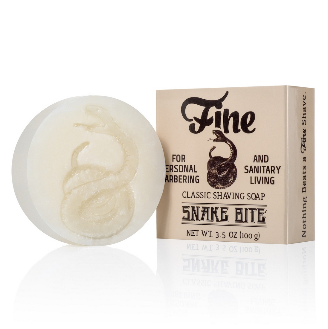 FINE - SNAKE BITE Mentholated Shaving Soap - 100g Australia