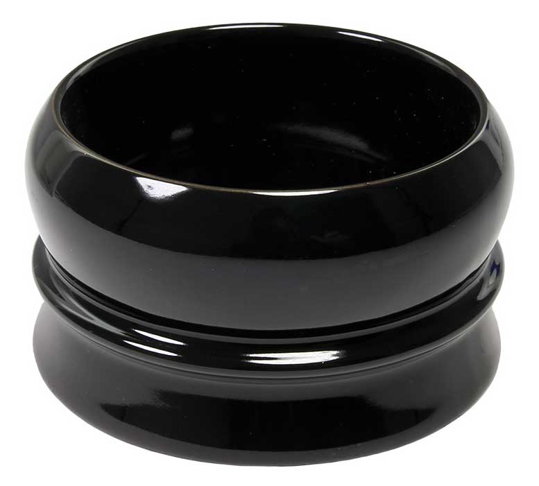 Fine Accoutrements Black Stoneware Shaving Bowl Australia