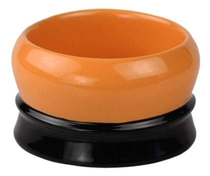 Fine Accoutrements Orange and Black Stoneware Shaving Bowl Australia