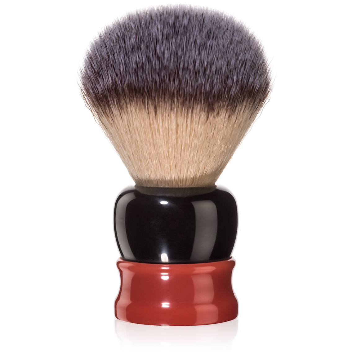 FINE - Orange/Brown " STOUT " Synthetic Shaving Brush - SOLID RESIN Handle Australia
