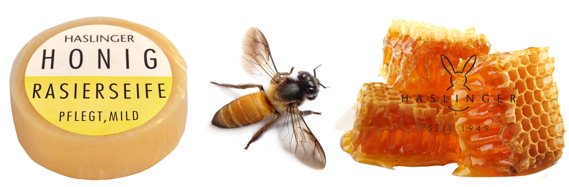 HASLINGER SEIFEN- HONIG RASIERSEIFE ( HONEY ) - SHAVING SOAP - 63G AUSTRALIA