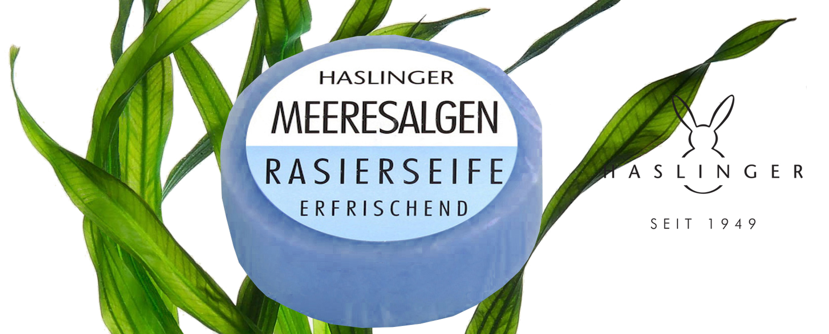 HASLINGER - MEERESALGEN ( SEAWEED ) - SHAVING SOAP - 63G AUSTRALIA