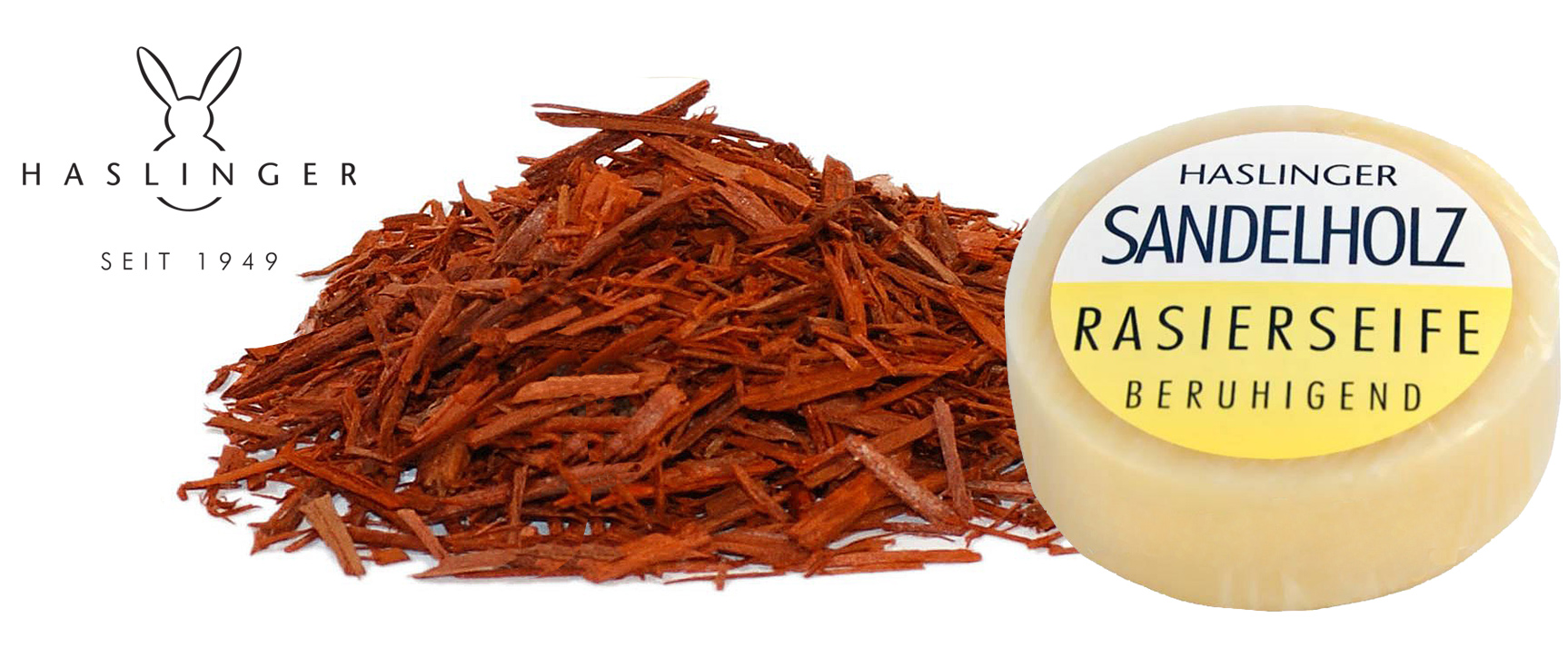 HASLINGER - SANDELHOLZ ( SANDALWOOD ) - SHAVING SOAP - 63G AUSTRALIA