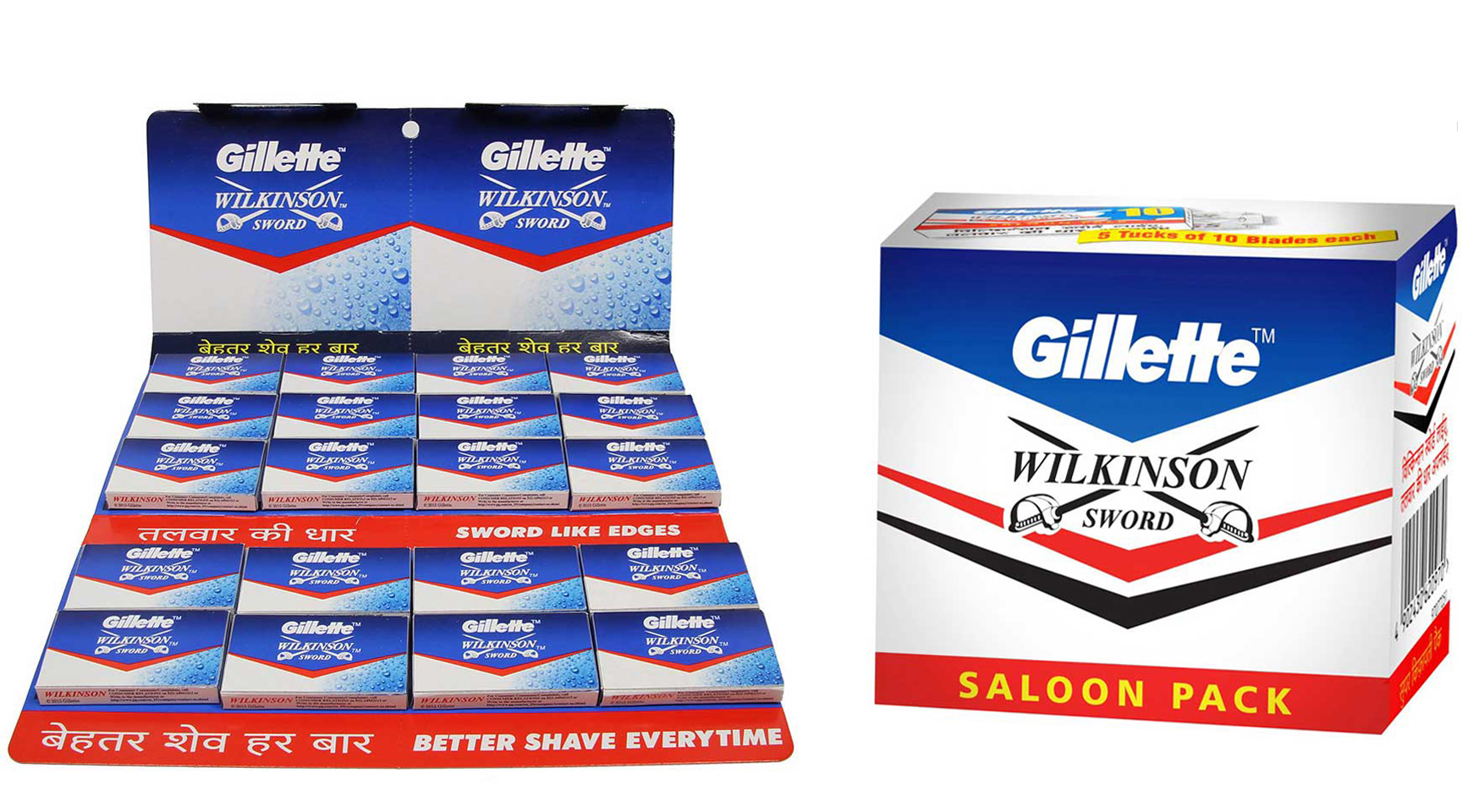 BARBERSHOP SUPPLIES AUSTRALIA - WILKINSON SWORD / GILLETTE RAZOR BLADES AUSTRALIA