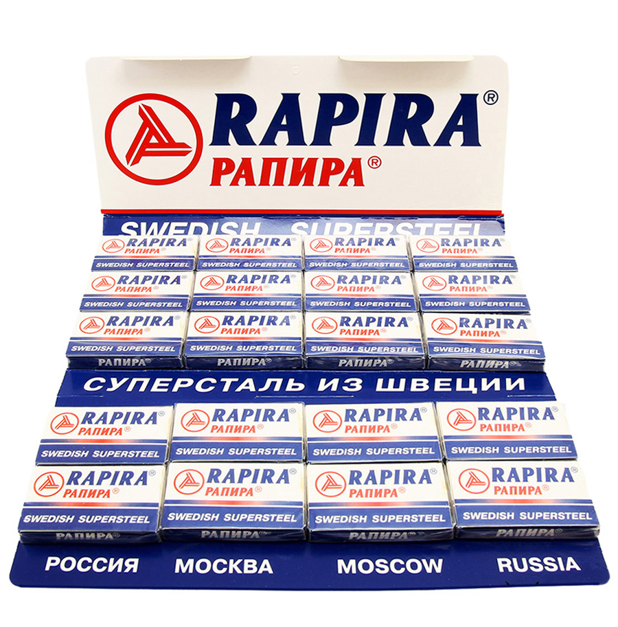 DOUBLE EDGE RAZOR BLADES WOOLWORTHS AUSTRALIA - RAPIRA SWEDISH SUPERSTEEL - AUS