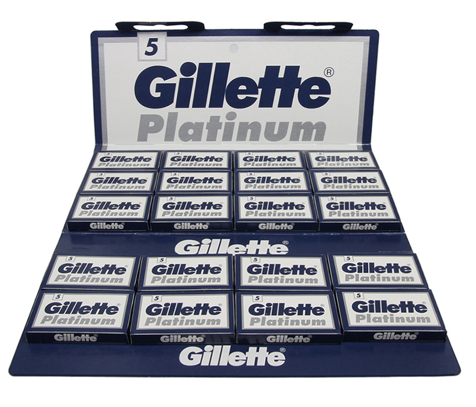 GILLETTE AUSTRALIA - DOUBLE EDGE RAZOR BLADES - GILLETTE PLATINUM - AUS