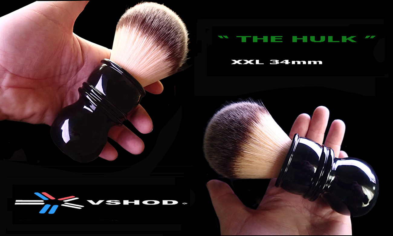 Head Shavers Shaving Brush Australia - RazoRock Large 34mm Synthetic Plissoft Shaving Brush Australia