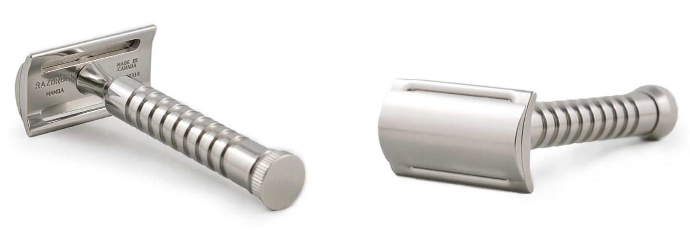 RAZOROCK MAMBA - STAINLESS STEEL - DOUBLE EDGE ( DE ) SAFETY RAZOR WITH SERIAL NUMBER - AUSTRALIA