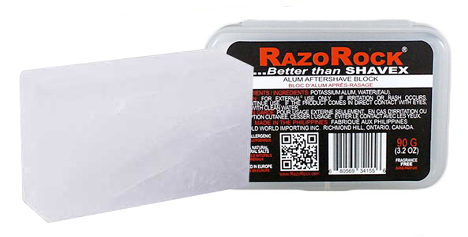 RAZOROCK - SHAVING ALUM / AFTERSHAVE - 90G AUSTRALIA