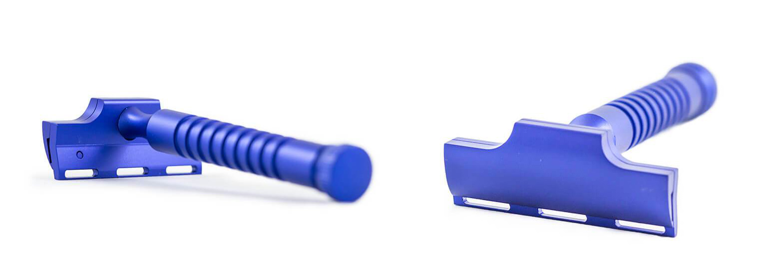 RAZOROCK HAWK V2 - SINGLE EDGE ( ELECTRIC BLUE - LIMITED EDITION ) SAFETY RAZOR AUSTRALIA