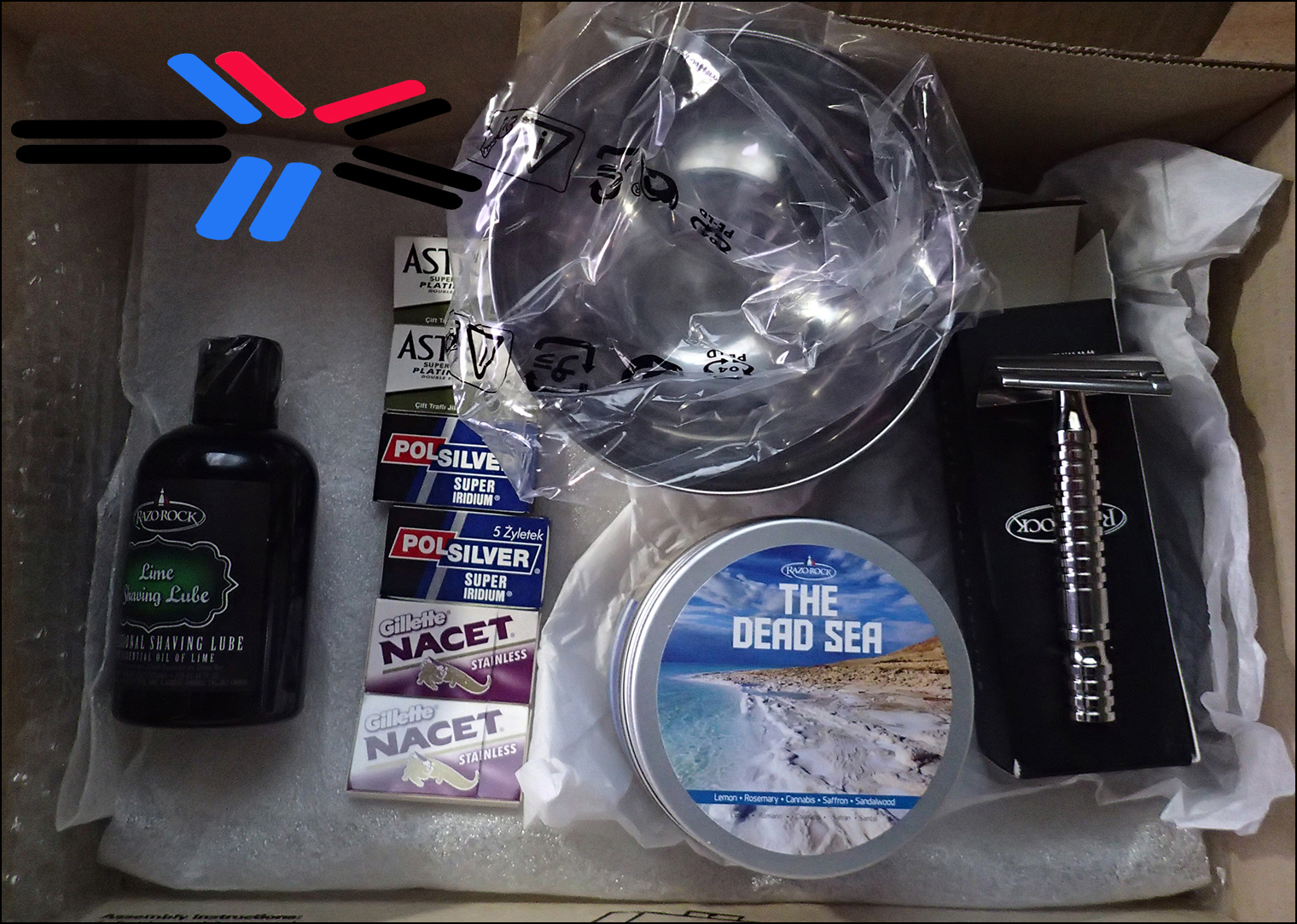 RAZOROCK THE DEAD SEA - SHAVING CREAM SOAP - 250G AND THE DEAD SEA STAINLESS STEEL SHAVING BOWL AUSTRALIA