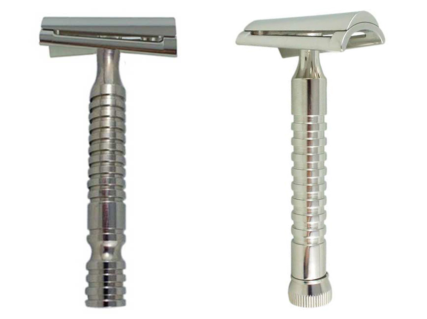 RAZOROCK - WUNDERBAR SLANT HEAD SAFETY RAZOR ( MADE OF STAINLESS STEEL AND TITANIUM ) - AUSTRALIA