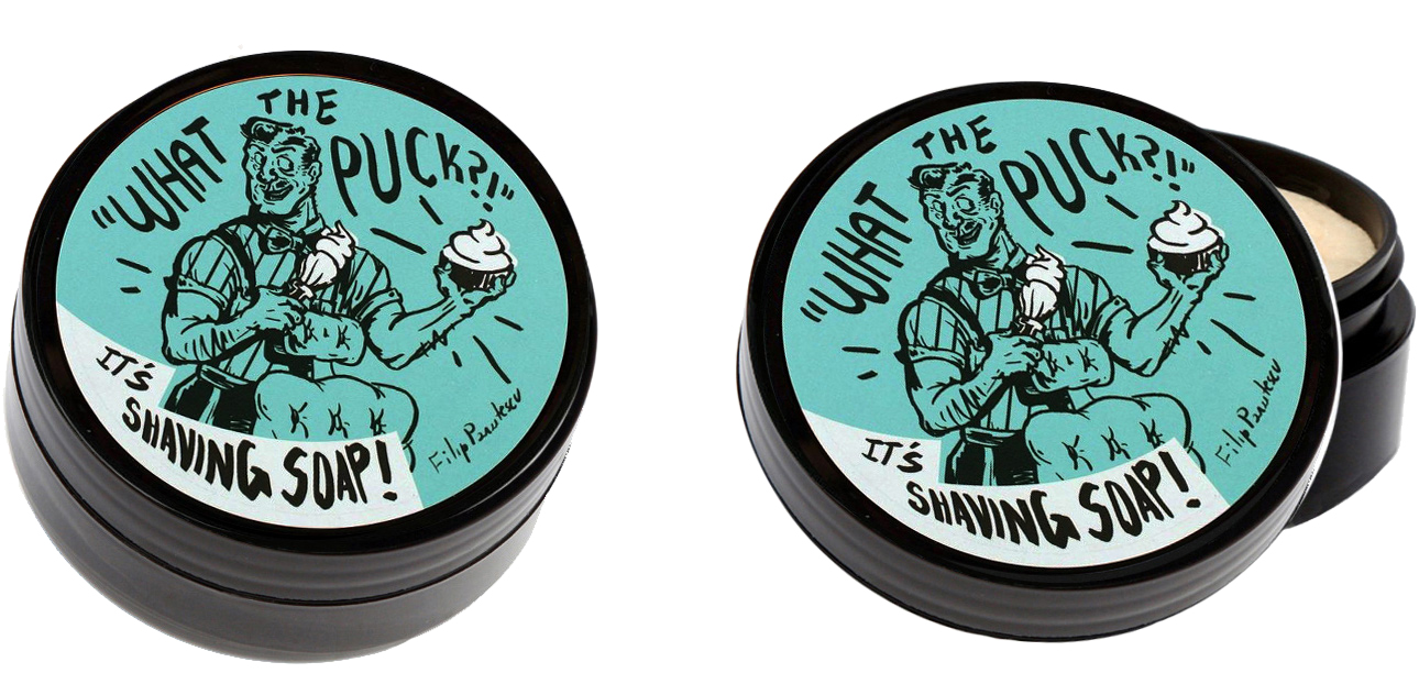 Tallow Shaving Soap AUstralia - RazoRock Triple Milled Artisan Blue Barber Shop Shaving Soap Puck