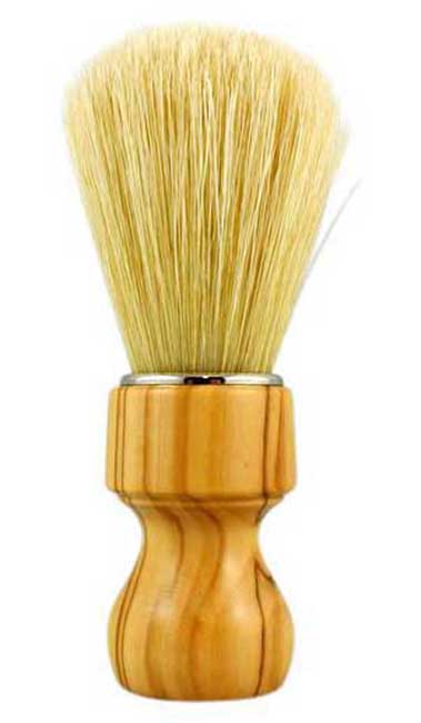 RAZOROCK - BOAR HAIR ( BRISTLE ) SHAVING BRUSH WITH OLIVE WOOD HANDLE 26mm