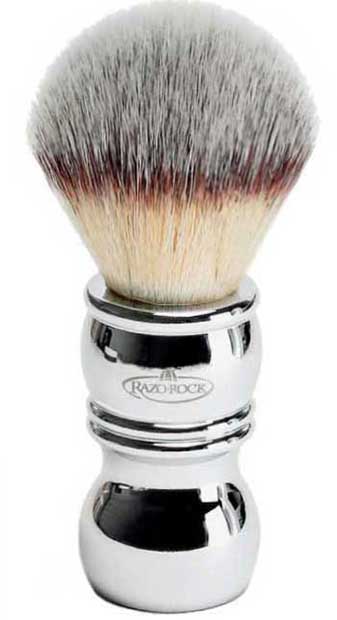 RAZOROCK - Barber Handle Synthetic Plissoft Chrome Shaving Brush - Australia