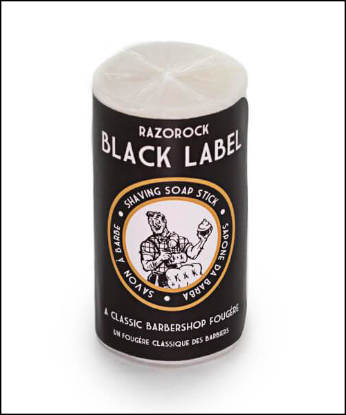 RAZOROCK BLACK LABEL SHAVING SOAP STICK - 75G