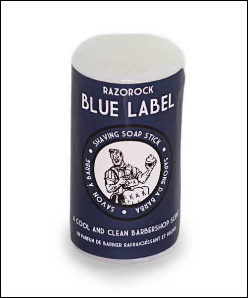 RAZOROCK BLUE LABEL SHAVING SOAP STICK - 75G