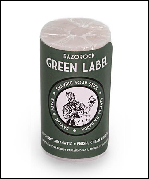 RAZOROCK GREEN LABEL SHAVING SOAP STICK - 75G