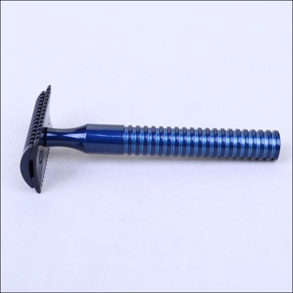 BLUE / BRASS DOUBLE OPEN COMB - DOUBLE EDGE RAZOR AUSTRALIA