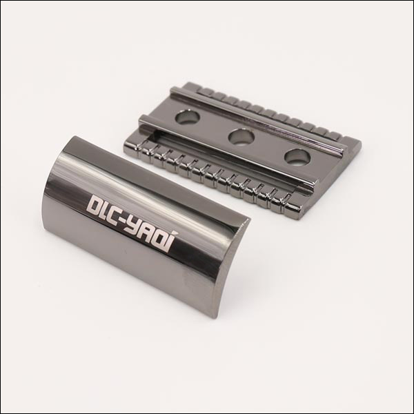 CHROME COBBLED BAR - DOUBLE EDGE RAZOR HEAD AND BASEPLATE ( MALE ) M5 x .8 spec AUSTRALIA