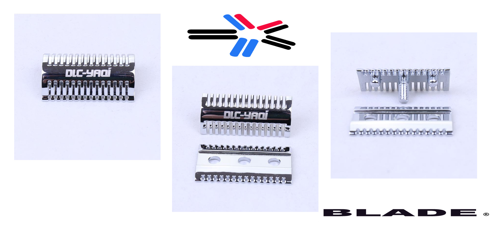 DOUBLE OPEN COMB DOUBLE EDGE ( DE ) SAFETY RAZOR HEAD AND BASEPLATE AUSTRALIA