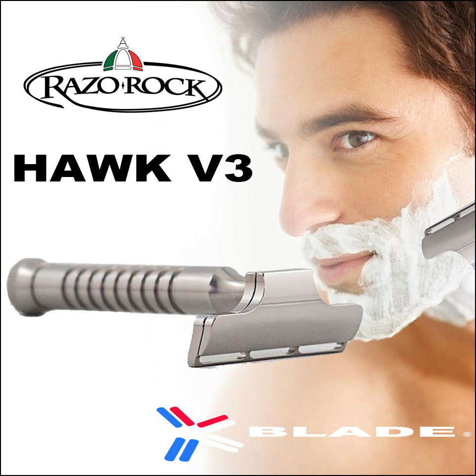 RAZOROCK HAWK V3 - Razorock Single Edge Safety Razor in Stainless Steel