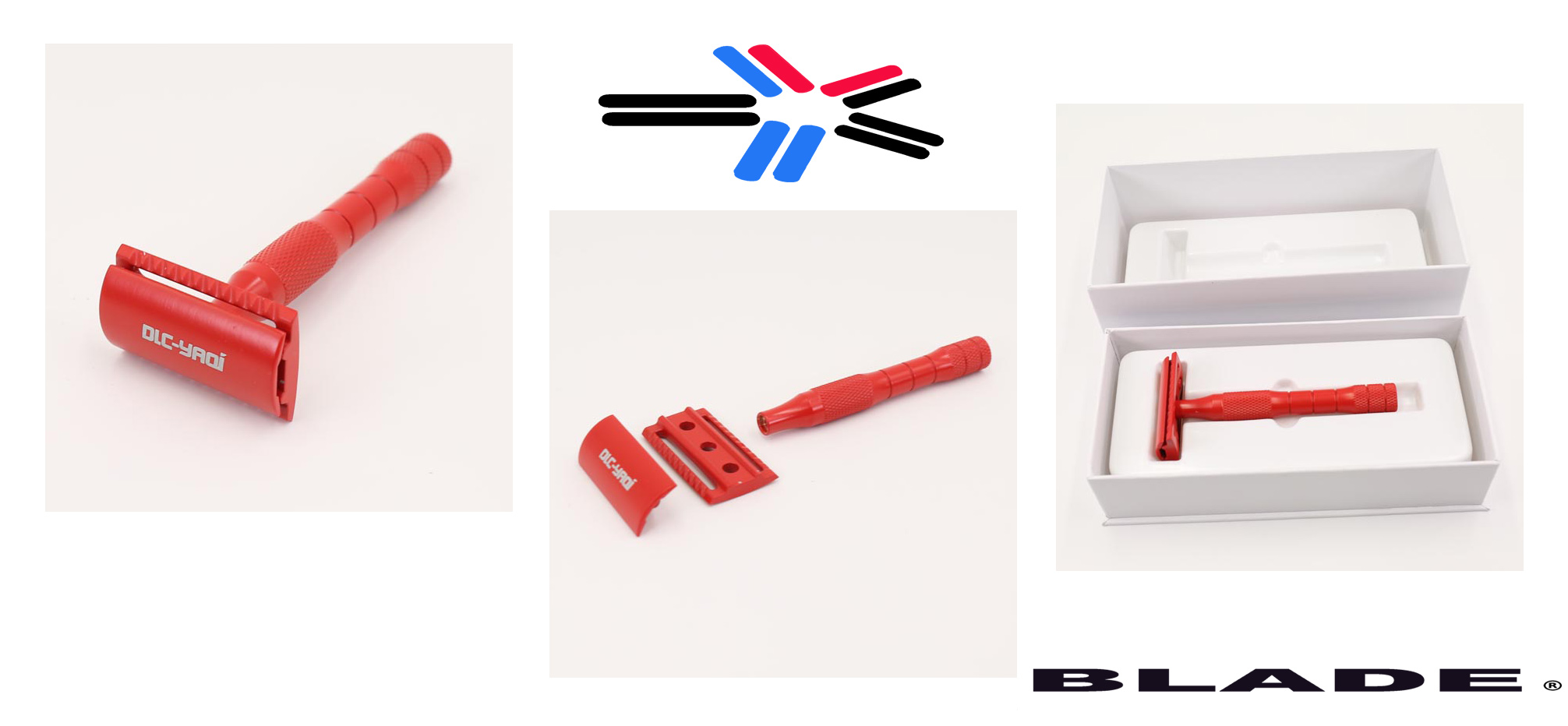 RED " HEAVY DUTY - BRASS " DOUBLE EDGE SAFETY RAZOR WITH RAZOR BLADES AUSTRALIA