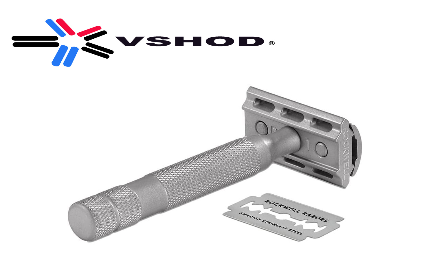 ROCKWELL 6S - STAINLESS STEEL - ADJUSTABLE DOUBLE EDGE ( DE ) SAFETY RAZOR WITH OPTIONAL RAZOR STAND - AUSTRALIA