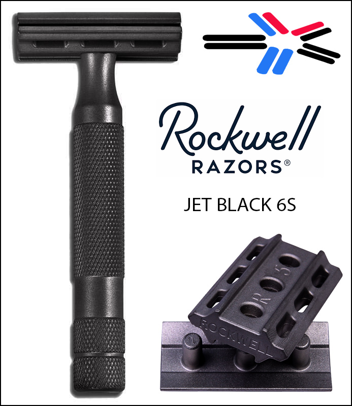 Rockwell Razors ( Jet Black ) Matte Black Rockwell 6S Safety Razor Australia Rockwell Razors ( Jet Black ) Matte Black Rockwell 6S Safety Razor Australia