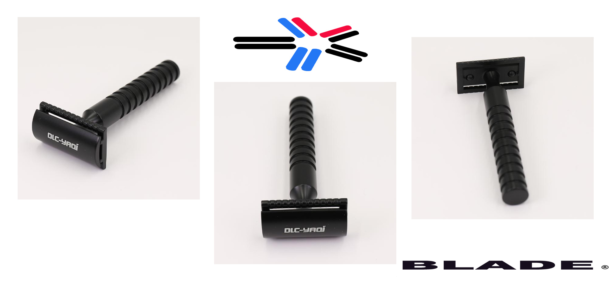 MEN'S MATTE BLACK ( LIGHTWEIGHT ) DOUBLE EDGE ( DE ) SAFETY RAZOR WITH X20 RAZOR BLADES AUSTRALIA