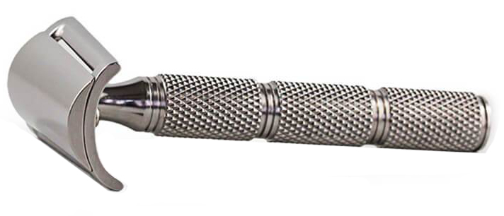 Razorock Wunderbar Razor with Super Knurl Stainless Steel Handle