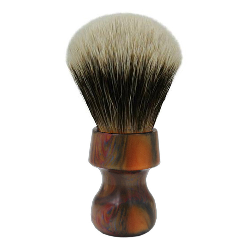 CUSTOM FINEST BADGER HEAD SHAVERS SHAVING BRUSH + EXTRAS - HAND TURNED AND POLISHED - HANDLE - 30mm - Australia