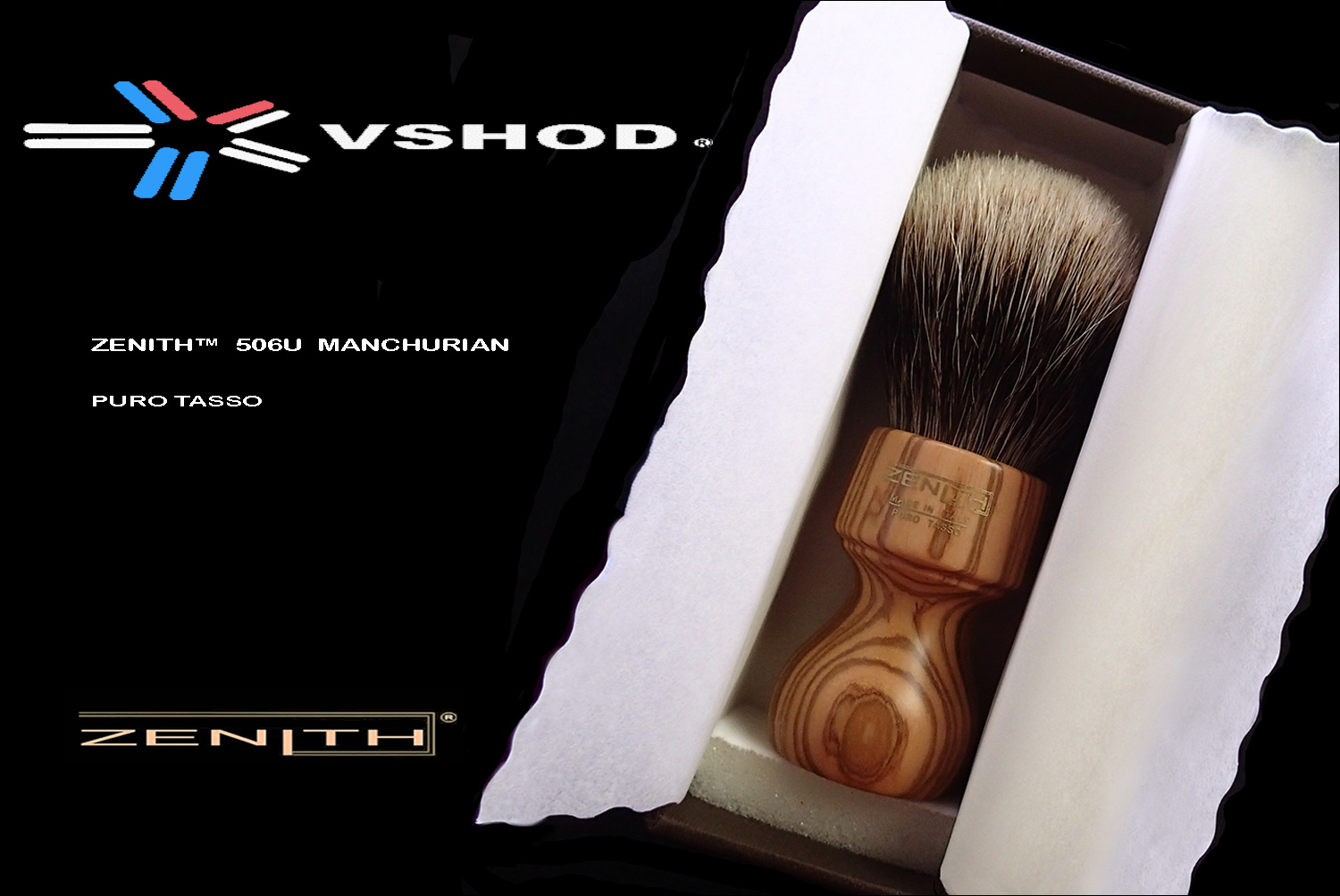 Shaving Brush Australia - ZENITH Badger Hair Brush - Handmade by Italian Master Craftsmen / VSHOD AUSTRALIA