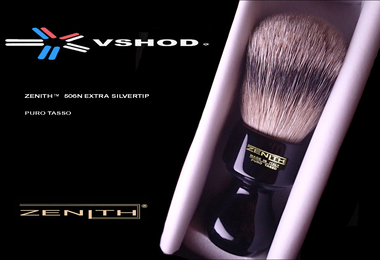 ZENITH Shave Brush - Extra Silvertip Badger Hair Shaving Brush with a Handmade Black Resin Handle - Australia