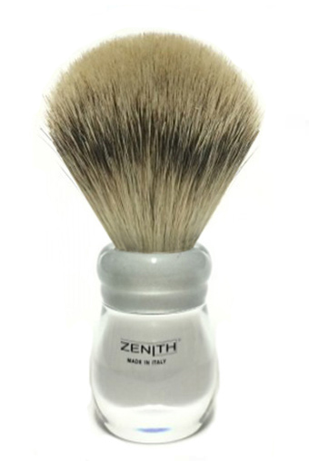 Zenith Silvertip Badger Shaving Brush with Clear Handle - Australia