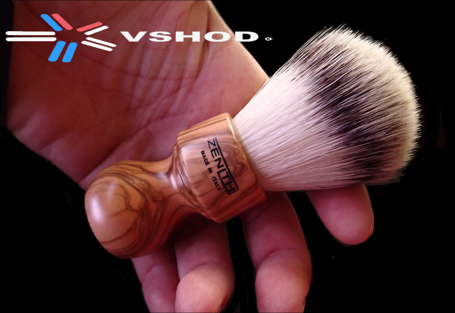 Handmade Wooden Shaving Brush - ZENITH Short Wood Barber Handle Synthetic Knot Shave Brush Australia