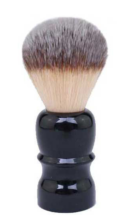 CUSTOM BLACK KEYHOLE HANDLE SYNTHETIC SHAVING BRUSHES - 24mm AUSTRALIA